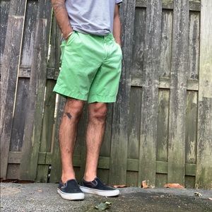 J. Crew Lime Green Stanton Chino Shorts